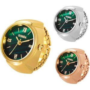 Unique Watch Ring Set of 3–Vintage-Inspired in Silver, Gold & Rose Gold